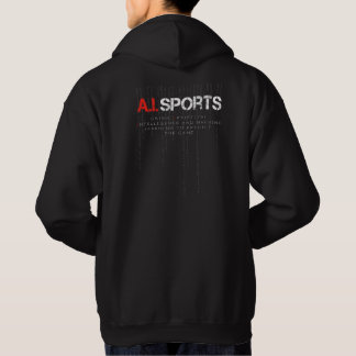 A.I. Sweat - shirt à capuche noir sportif