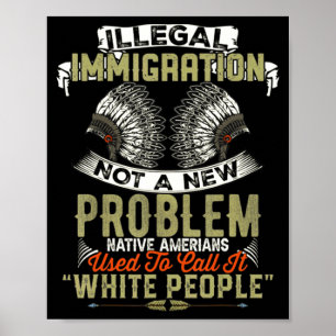 A Illegale Einwanderung Kein Problem Einheimisch Poster