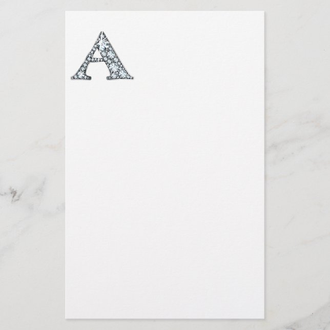 A Imitate-"Diamond"-Monogramm Briefpapier (Vorderseite)