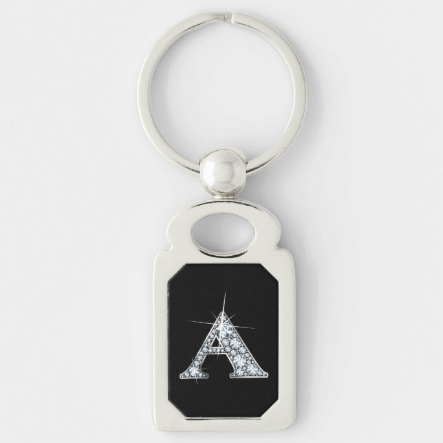 A Imitate-"Diamond"-Monogramm Schlüsselanhänger (Vorderseite)