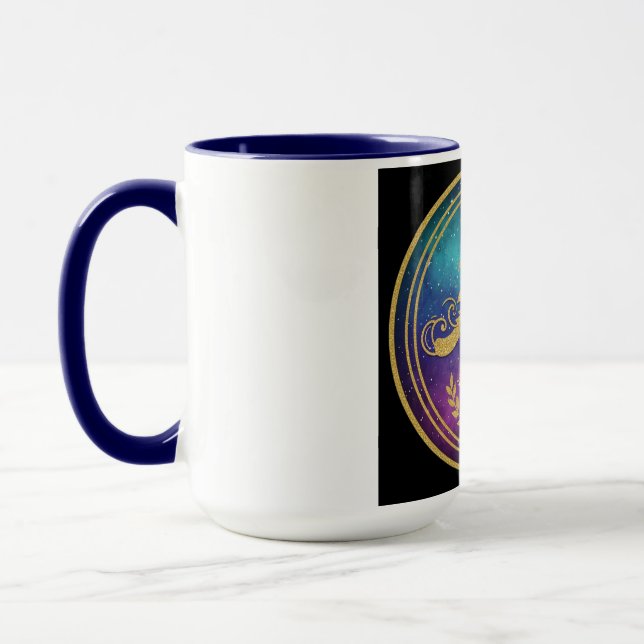 'A' Initial Monogram Mug Set - Ananya's Est. 2025  Tasse (Links)