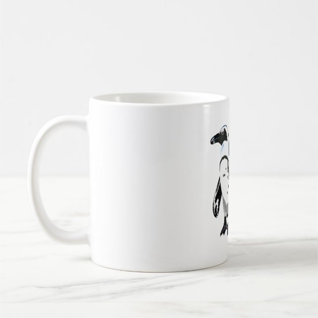 A is for African Penguin Keeper Kaffeetasse (Links)