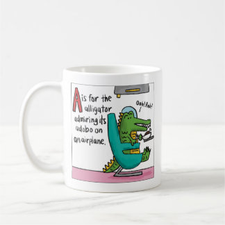A is for Alligator Adobo T-Shirt Kaffeetasse