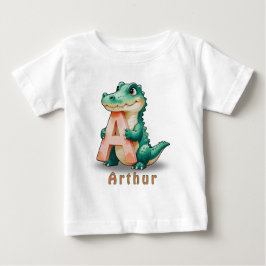 A is for Alligator – Custom Baby T-Shirt with Name