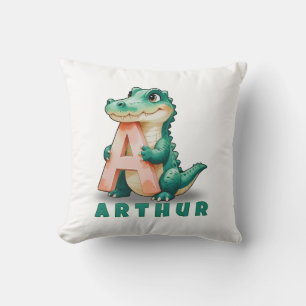 A is for Alligator - Personalisiert Baby Name Pill Kissen