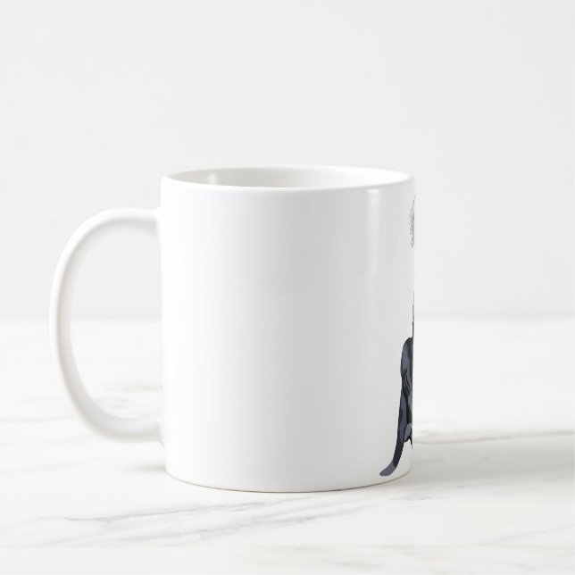 A is for Angolan Colobus Monkey Kaffeetasse (Links)