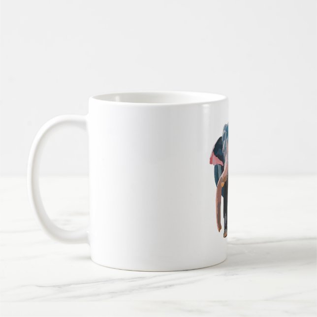 A is for Asian Elephant Keeper Kaffeetasse (Links)