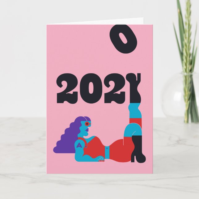 A is For Melinda Beck Holiday Karte (Vorderseite)