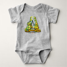 🦖🌿 „A ist für Abenteuer“ Baby-Body 👶✨