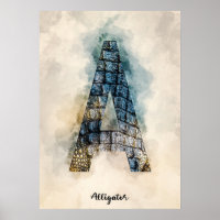 A ist für Alligator