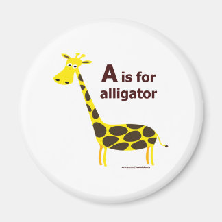A IST FÜR ALLIGATOR T - SHIRT UND GIFTS MAGNET