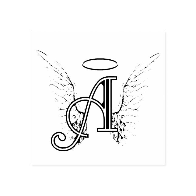 A ist für Angel Gummistempel (Prägung)