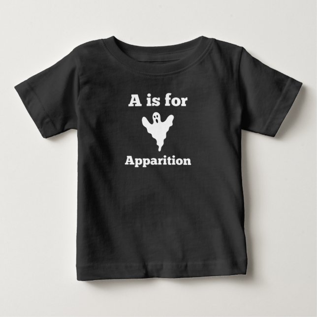 A ist für Apparition Ghost Goth Baby T-shirt (Vorderseite)