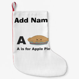 A ist für Apple Pie Kleiner Weihnachtsstrumpf