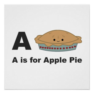 A ist für Apple Pie Poster