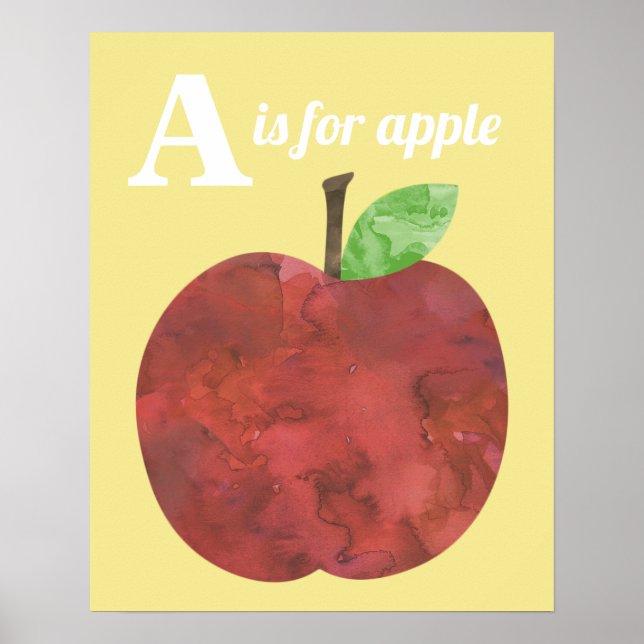 A ist für Apple Poster (Vorne)