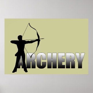 A ist für Archer - Bogenschießen Poster