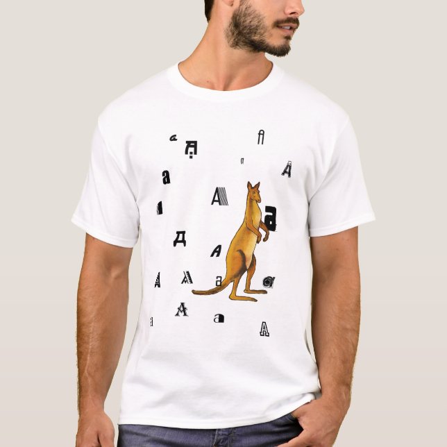 A ist für australische Kängurukinder T T-Shirt (Vorderseite)
