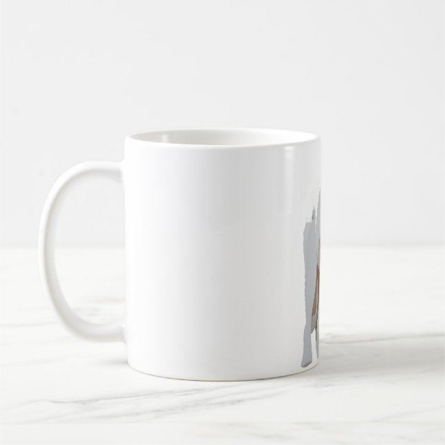 A ist für den arktischen Wolf Kaffeetasse (Links)