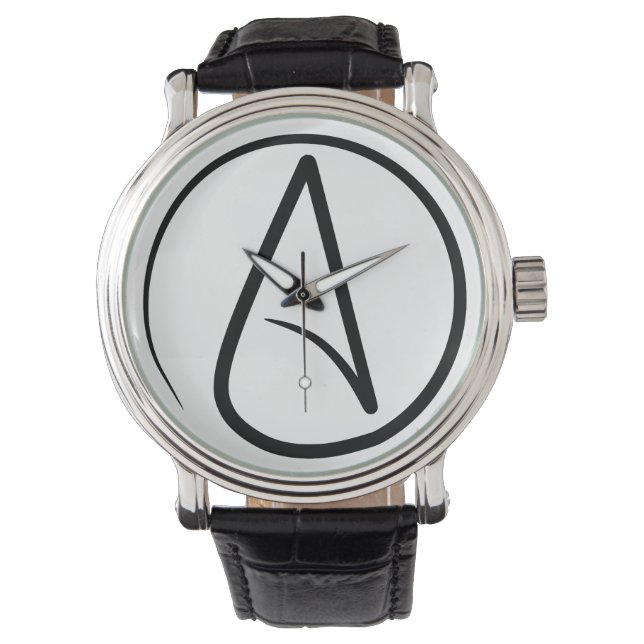 "A" ist für die Uhr des Atheismus (Vorderseite)