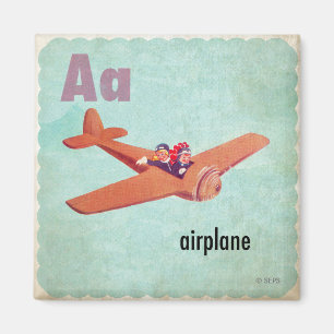 A ist für Flugzeug Magnet