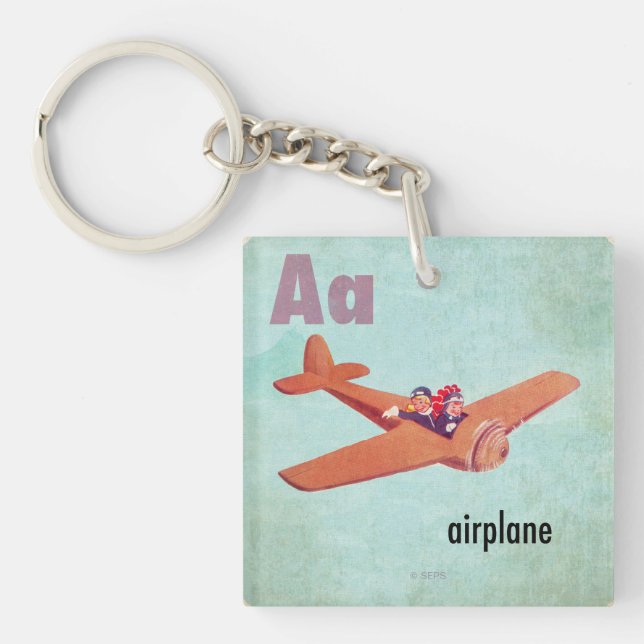 A ist für Flugzeug Schlüsselanhänger (Vorderseite)