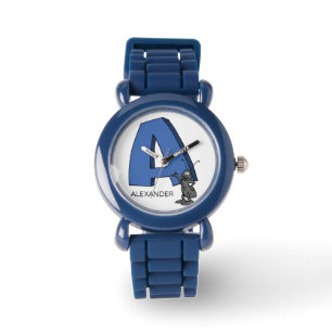 A ist für ___ individuelle Name Kid's Armbanduhr