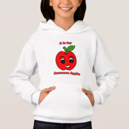A ist für Phantastisches Apple Kids Alphabet Desig Hoodie