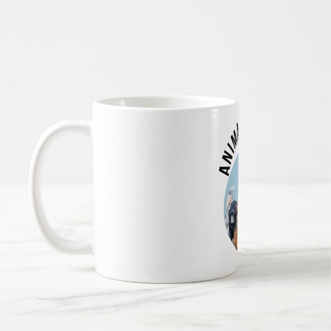 A ist für Tierhalter Kaffeetasse (Links)
