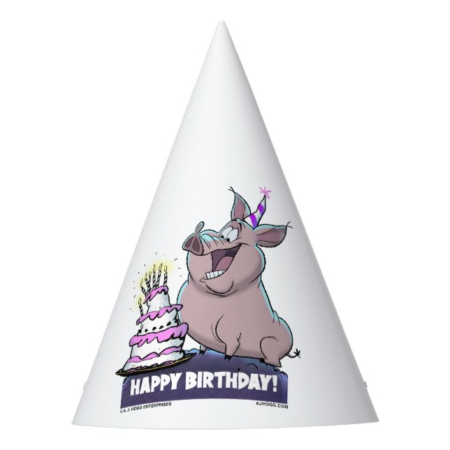 A. J. HOGG "HEUREUX ANNIVERSAIRE !" CHAPEAU DE FÊT (Devant)