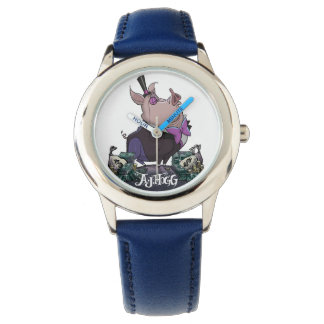 A. J. HOGG "HOG ON THE HOG" ANALOG WATCH ARMBANDUHR