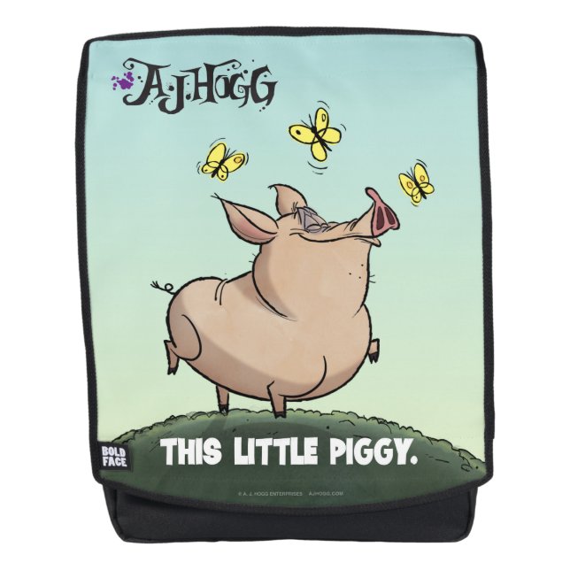 A.J. HOGG "PEU" SAC À DOS PORCIN (Devant)