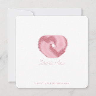 À jamais mien - Carte de Saint-Valentin rose minim