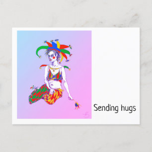 A Jester Poster Feiertagspostkarte