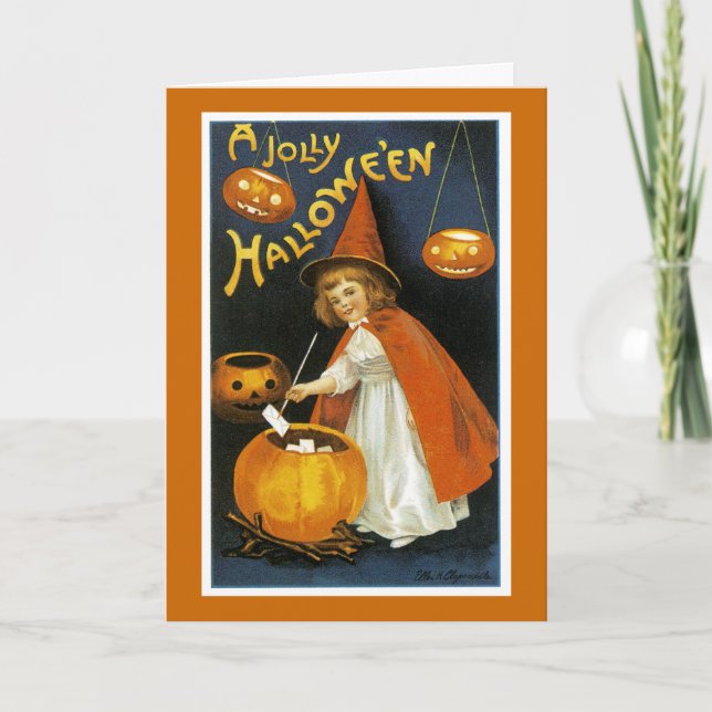 A Jolly Halloween Karte (Vorderseite)