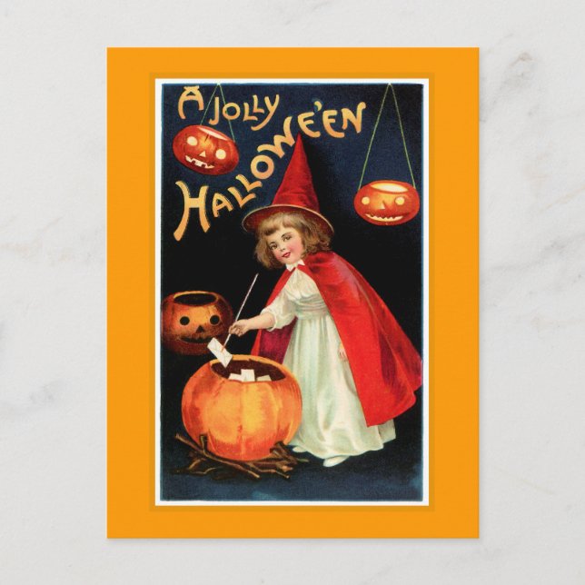 A Jolly Halloween Postkarte (Vorderseite)