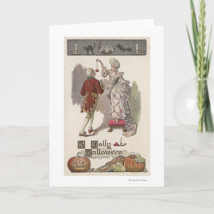 A Jolly HalloweenRestoration Dressed Couple Karte