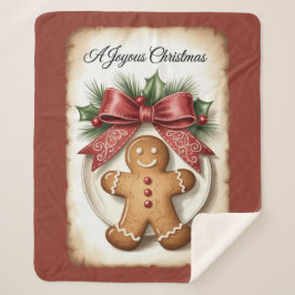 A Joyous Christmas Sherpa Blanket Sherpadecke