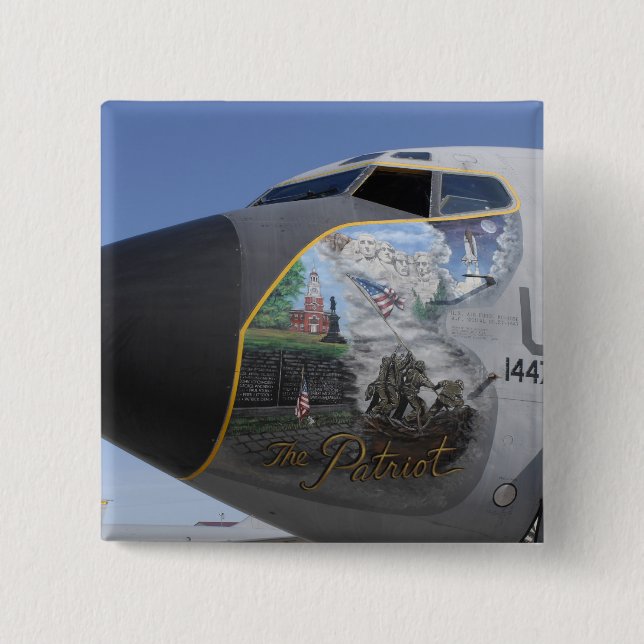 A KC-135 Stratotankervorführung patriotische Nase Button (Vorderseite)