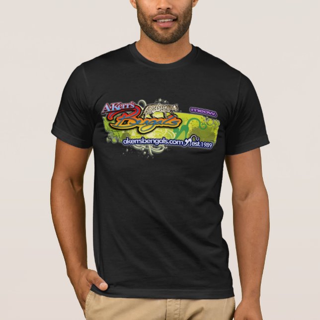 A-Kerrs KrazyKat dunkles Designer-Shirt T-Shirt (Vorderseite)