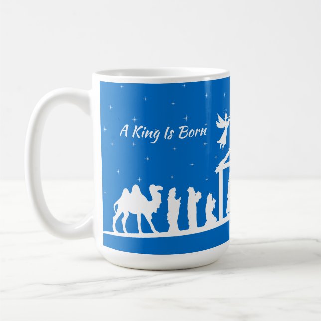 A King Is Born - Nativity Scene Mug  Kaffeetasse (Links)