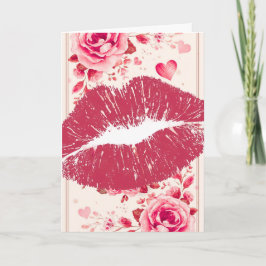 A Kiss For You on a Valentine's Day Feiertagskarte