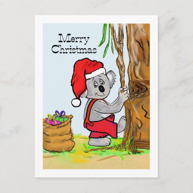 A Koala Frohe Weihnachten (Vorderseite)