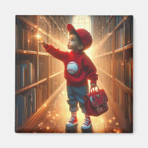 À la bibliothèque - Red Magnet