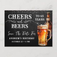À la bière Enregistrez la date Carte d'anniversair