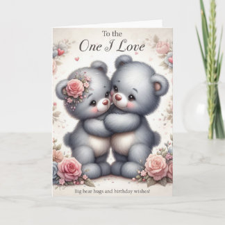 À la carte d'anniversaire de celui que j'aime