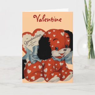 À la carte de Valentine de grand-mère
