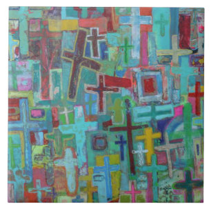À la croix 6 x 6 Carreaux en céramique