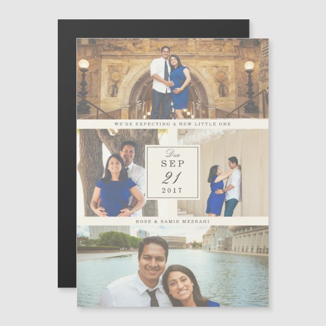 À la Faire-part de grossesse Dernière (Devant / Derrière)