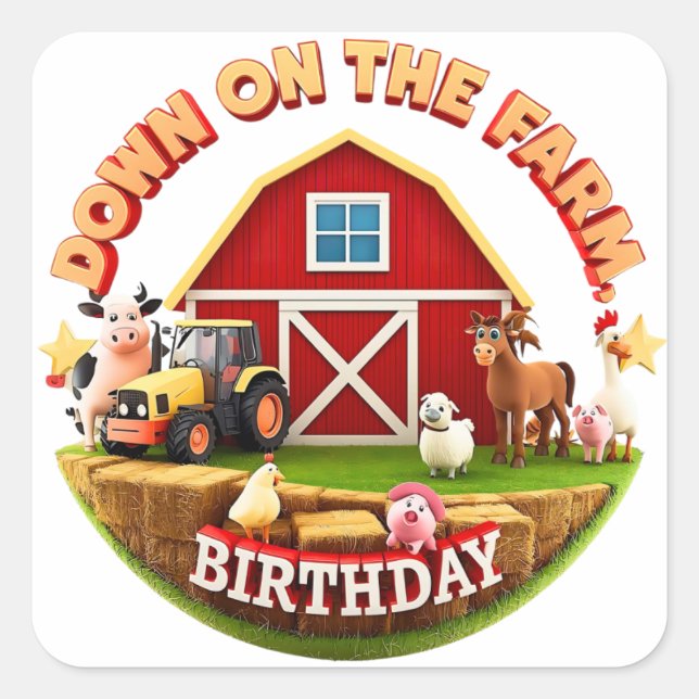 À la ferme - Stickers Merci mignon (Devant)